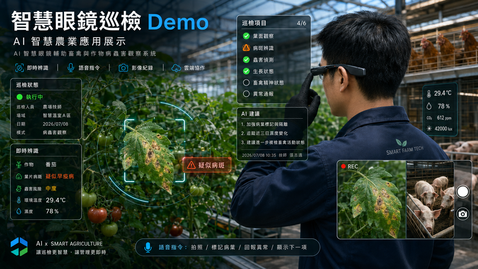 智慧眼鏡巡檢 Demo 圖卡